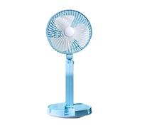 ZYFSHA Folding Fan Small Usb Small Fan Portable Large Wind Office Home Mute Electric Fan Student Dormitory Table With LED Lights (Color : Black)