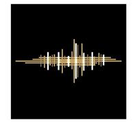 ZYFSHA Gold Mural Lamps LED - Rectangle Background Table Lamp Decorative Living Room Bedroom LED Wall Lighting Lofty Ambition