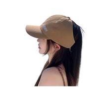 ZYFSHA Hat Women's Duck Tongue Baseball Cap Show Face Small Half Empty Top Can Be Tied Ponytail Sun Protection Sun Hat