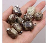 ZYFSHA Natural crystal rough 1PC Natural Gem Clear Quartz Amethyst Irregular Crystal Pendant CraftDIY Charm Necklace Jewelry Accessories Gift Making15x20-18x25mm (Color : Clear Quartz, Size :