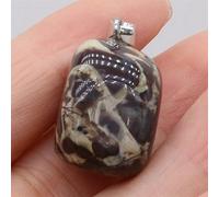 ZYFSHA Natural crystal rough 1PC Natural Gem Tiger Eye Stone Irregular Shape Pendant Handmade Crafts DIY Charm Necklace Jewelry Accessories Making (Color : Brown Agate)