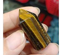 ZYFSHA Natural Quartz Crystal Gem Necklace Small Specimen Reiki Decoration 3-4cm (Color : Sesame, Size : 3pc)