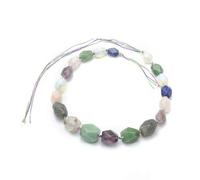 ZYFSHA Necklaces Natural Stone Cut Corner Tower Chain Necklace Natural Rough Stone Pendant Send to Friends or WWear it Yourself