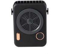 ZYFSHA Reliable Creative Camera Hanging Neck Fan,USB Rechargeable Power Display Mini Lazy Fan,Portable Cooling Fan 2000mAh Battery (Color : Pink)
