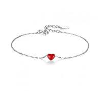 ZYFSHA Women's Jewellery Tiny Red Love Footprints Stud Earrings 5 mm x 6 mm