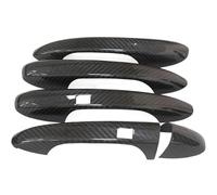 Zyfto Car Door Handle Car Exterior Door Handle for Benz S-Class W222 2014-2020 Real Carbon Fiber Cover Frame Sticker Trim Bodykit