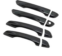 Zyfto Car Door Handle Car Rear Tailgate Handle for Opel for Mokka 2021-2023 for Chrome Door Luxurious Exterior(Carbon Fiber 4pcs)