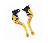 Zyfto Motorcycle Clutch and Brake Lever Set 8 Color Adjustable Motorcycle Brake Clutch Levers for Royal for Enfield for Himalayan 450(Golden-147mm)
