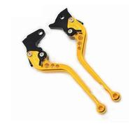 Zyfto Motorcycle Clutch and Brake Lever Set 8 Color Adjustable Motorcycle Brake Clutch Levers for Royal for Enfield for Himalayan 450(Golden-177mm)