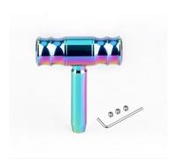 Zyfto Universal Car Auto T Shape Aircraft Joystick Gear Shift Knob 114mm Aluminum Alloy Shifter Stick Levers Head(NEO Chrome)