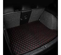 Zyfwzc Car Leather Boot Liner Mats for Mercedes GLE Class W166 350 450 580 2015-2019,Non-slip Anti-skid Cargo Mat,B-Black and Red-Single chip
