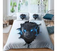 ZYGAOKDD 3D Bedding Quilt Covers Leopard Soft Microfiber Duvet Cover Set Children Boys Girls Quilt Cover For Bedroom Decor Double(200x200cm)
