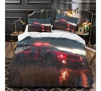 ZYGAOKDD 3D Bedding Quilt Covers Supercar Soft Microfiber Duvet Cover Set Children Boys Girls Quilt Cover For Bedroom Decor Single(140x200cm)