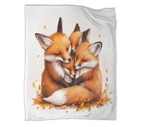 ZYGAOKDD Blanket 3D Print Fleece Blanket Fox Blanket Fuzzy Blankets And Throws for Kids Adults Travel/Gifts for Women Girls 70x80inch(180x200cm)