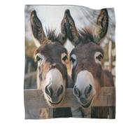 ZYGAOKDD Donkey Blanket, Fleece Blankets, Cuddly Blanket Blankets for Sofa, Ultra Soft And Warm Microfibre 3D Print, for Adults And Children 80x90inch(200x230cm)