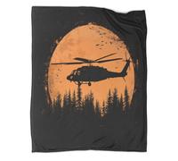 ZYGAOKDD Helicopter Blanket Print Fleece Throw Blanket 3D Blanket for Adults Fuzzy Blanket for Sofa Bed Couch 60x80inch(150x200cm)