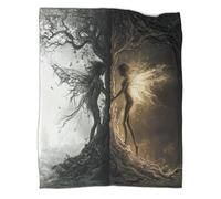 ZYGAOKDD Throw Blanket Fairy 3D Printed Fleece Blankets Adults Kids Super Fluffy Fleece Throw Blankets Soft Warm Fleece Blanket 50x60inch(127x152cm)