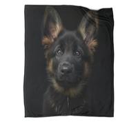ZYGAOKDD Throw Blanket for Women Men Cute Funny Flannel Fleece Blankets Plush German Shepherds 3D Printed Blanket Gifts Kids All Season Couch Sofa 60x80inch(150x200cm)