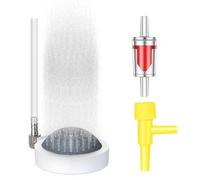 Zyghjort Aquarium Air Stone, 2 Inch Fish Tank Bubbler Small Fine Bubble Diffuser Stone Super-High Oxygen Dissolving - Ultra Quiet Operation for Fresh/Salt Water Fish Tanks