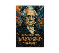 ZYGNBHL 15th U.S. President James_Buchanan's Quote Canvas Wall Art Print Poster For Home School Office Decor Unframe 24x36inch