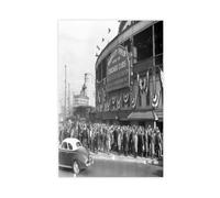 ZYGNBHL 1945 World Series Wrigley Field Poster for Room Aesthetics Canvas Wall Art Poster And Print Unframe 24x36inch