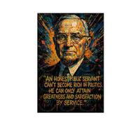 ZYGNBHL 33rd U.S. President Harry_S._Truman's Quote Art Wall Decoration Poster Family Bar Restaurant Garage Cafe Art Sign Gift Unframe 16x24inch