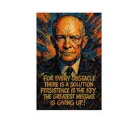 ZYGNBHL 34th U.S. President Dwight_D._Eisenhower's Quote Canvas Art Poster And Wall Art Picture Print Modern Family Bedroom Decor Unframe 16x24inch