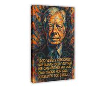 ZYGNBHL 39th U.S. President Jimmy_Carter's Quote Art Wall Decoration Poster Family Bar Restaurant Garage Cafe Art Sign Gift Frame 12x18inch