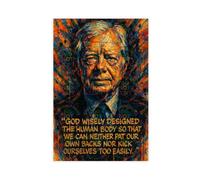 ZYGNBHL 39th U.S. President Jimmy_Carter's Quote Canvas Posters Wall Art Bedroom Office Room Decor Gift Unframe 16x24inch