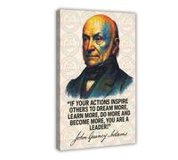 ZYGNBHL 6th U.S. President John_Quincy_Adams's Quote Canvas Art Poster And Wall Art Picture Print Modern Family Bedroom Decor Frame 20x30inch
