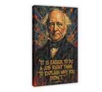 ZYGNBHL 8th U.S. President Martin_Van_Buren's Quote Canvas Posters Wall Art Bedroom Office Room Decor Gift Frame 24x36inch