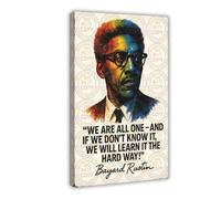 ZYGNBHL Civil Rights Activist Bayard_Rustin's Quote Canvas Wall Art Print Poster For Home School Office Decor Frame 24x36inch