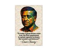 ZYGNBHL Civil Rights Activist Cesar_Chavez Quote Canvas Art Poster And Wall Art Picture Print Modern Family Bedroom Decor Unframe 20x30inch