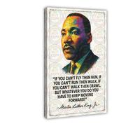 ZYGNBHL Civil Rights Activist Martin_Luther_King, Jr. Quote Canvas Wall Art Print Poster For Home School Office Decor Frame 20x30inch