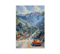 ZYGNBHL Colorado Springs Poster | City Introduction | Room Aesthetics | Canvas Wall Art Prints | Unframe 12x18inch