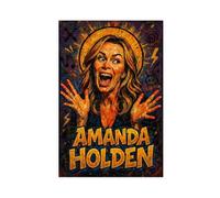 ZYGNBHL Comedian Amanda_Holden Canvas Art Poster And Wall Art Picture Print Modern Family Bedroom Decor Unframe 12x18inch