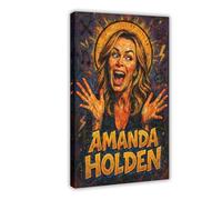 ZYGNBHL Comedian Amanda_Holden Poster Bedroom Canvas Decor Sports Landscape Office Room Decor Gift Frame 24x36inch