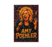 ZYGNBHL Comedian Amy_Poehler Canvas Art Poster And Wall Art Picture Print Modern Family Bedroom Decor Unframe 20x30inch