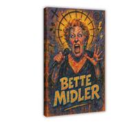 ZYGNBHL Comedian Bette_Midler (2) Canvas Art Poster And Wall Art Picture Print Modern Family Bedroom Decor Frame 24x36inch
