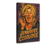 ZYGNBHL Comedian Jennifer_Coolidge Art Wall Decoration Poster Family Bar Restaurant Garage Cafe Art Sign Gift Frame 16x24inch