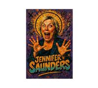 ZYGNBHL Comedian Jennifer_Saunders Canvas Posters Wall Art Bedroom Office Room Decor Gift Unframe 16x24inch