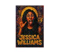 ZYGNBHL Comedian Jessica_Williams Art Wall Decoration Poster Family Bar Restaurant Garage Cafe Art Sign Gift Unframe 24x36inch