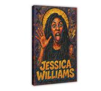 ZYGNBHL Comedian Jessica_Williams Canvas Wall Art Print Poster For Home School Office Decor Frame 20x30inch
