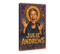 ZYGNBHL Comedian Julie_Andrews Canvas Wall Art Print Poster For Home School Office Decor Frame 12x18inch