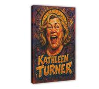ZYGNBHL Comedian Kathleen_Turner Poster Print for Teen Boys Room Canvas Wall Art Canvas Painting Print Frame 24x36inch