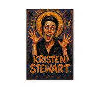 ZYGNBHL Comedian Kristen_Stewart Poster for Room Aesthetics Canvas Wall Art Poster And Print Unframe 12x18inch