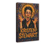 ZYGNBHL Comedian Kristen_Stewart Poster Print for Teen Boys Room Canvas Wall Art Canvas Painting Print Frame 24x36inch