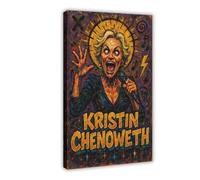 ZYGNBHL Comedian Kristin_Chenoweth Canvas Art Poster And Wall Art Picture Print Modern Family Bedroom Decor Frame 12x18inch