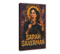 ZYGNBHL Comedian Sarah_Silverman Poster for Room Aesthetics Canvas Wall Art Poster And Print Frame 20x30inch