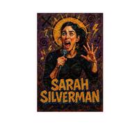 ZYGNBHL Comedian Sarah_Silverman Poster for Room Aesthetics Canvas Wall Art Poster And Print Unframe 12x18inch